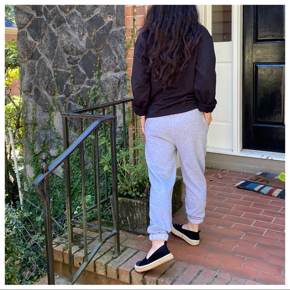 Heather Grey side pocket Sweatpants/Joggers - Picture 3 of 5